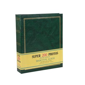 Άλμπουμ Classic Green 200 Φωτογραφιών 13x18 με Θήκες