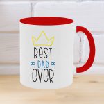 best dad crown red