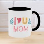 i love u mom black