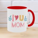 i love u mom kokkino
