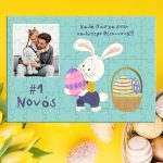 Easter Flat Lay of Eggs in Nest