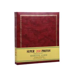 Άλμπουμ Φωτογραφιών 200 Θέσεων 13x18 Μπορντώ