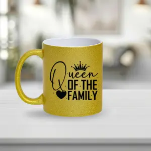 Queen of the Family Κούπα Glitter Gold 11oz